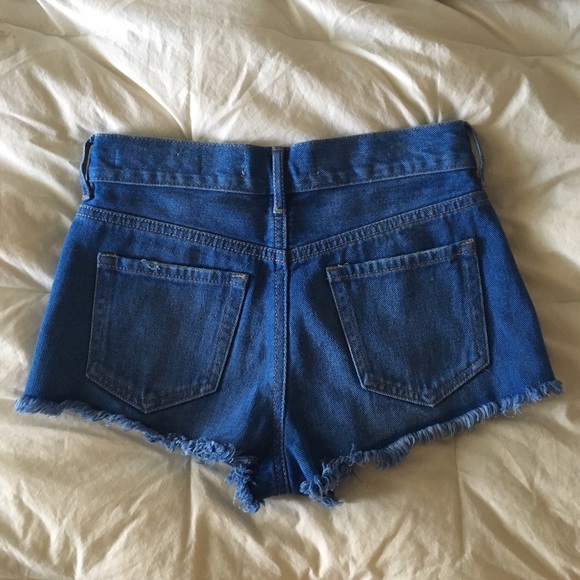 Blue High Rise Denim Shorts! - Picture 2 of 5