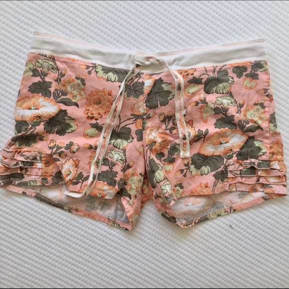 Pink Floral Pajama Bottoms