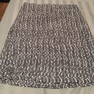 Ann Taylor - textured blue/white skirt - size 0