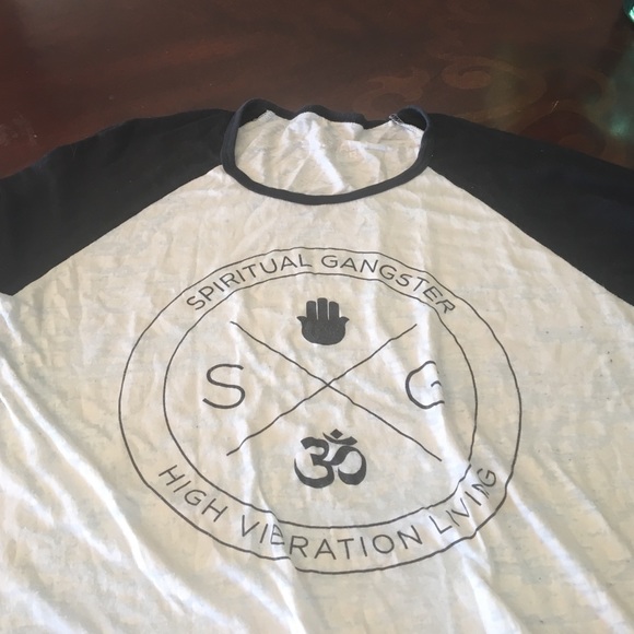Spirtual Gangster baseball 3/4 sleeve tee