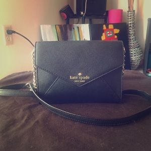 Kate spade mini Monday black envelope crossbody
