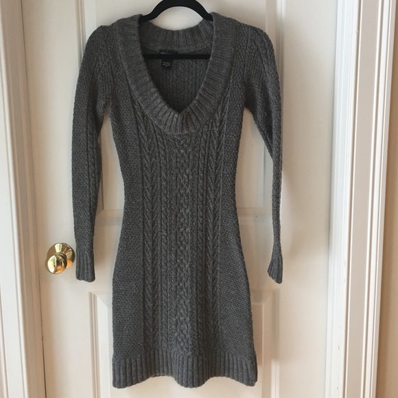 Gray Sweater Dress