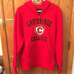 Carthage College zip up hoodie