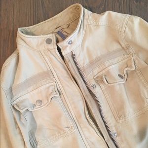 Free People Utility Jacket in Beige