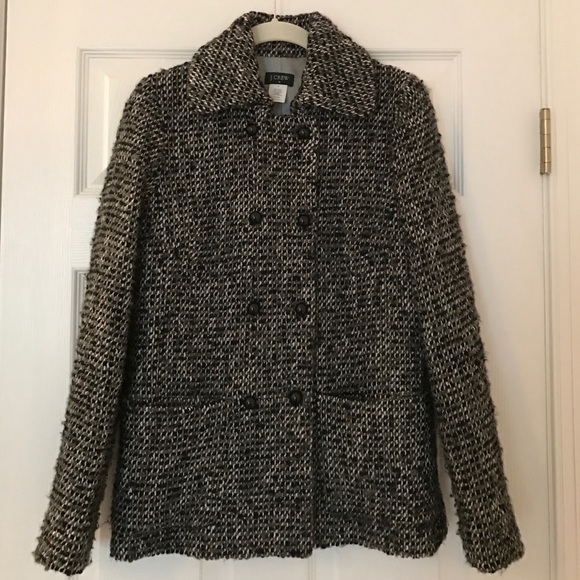 JCrew Coat in White, Black and Gray - size 2