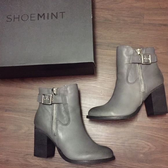 Shoemint Shoes - SHOEMINT Grey Ankle Booties