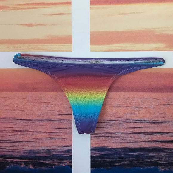rainbow 🌈 liquid ambition bikini bottom (thong)