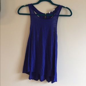 Cobalt blue high neck tank