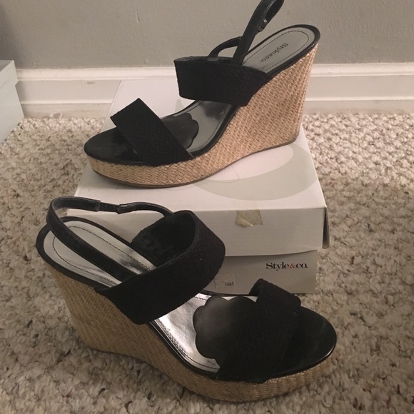 Style & Co sandal wedges