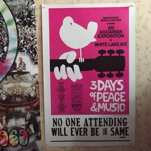 Pink Woodstock Poster
