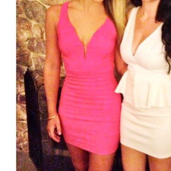 HOT PINK formal dress! Size small