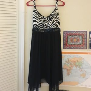 Zebra print dress