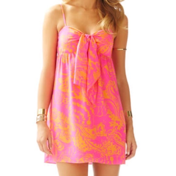 ❌SOLD❌Lilly Pulitzer Char Dress. Pop Pink Saesta