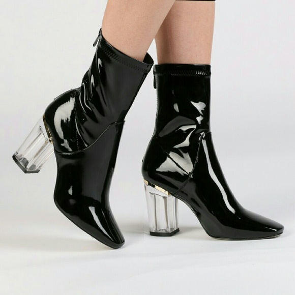 Black patent Boots