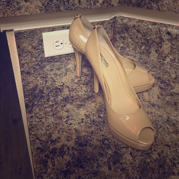 Michael Kors Shoes - Michael Kors Nude Peeptoes