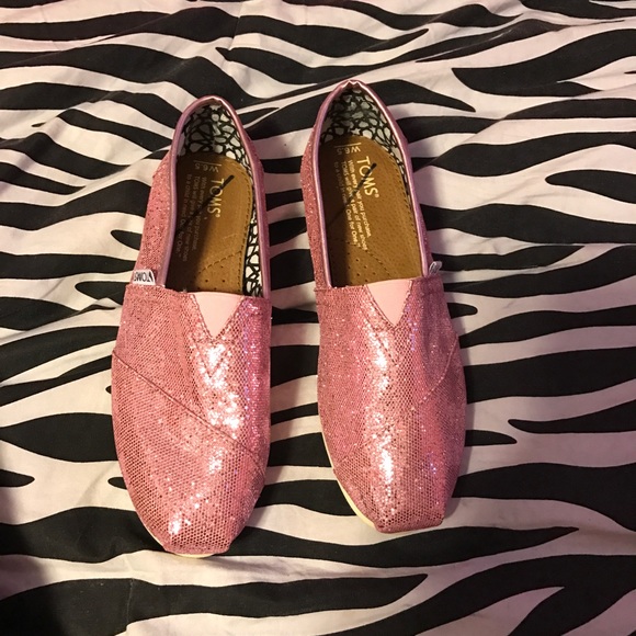 Pink Sparkly Toms