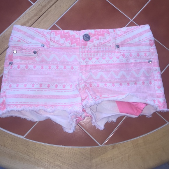 Pink print shorts