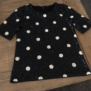 J Crew Sequin Shirt