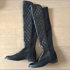 stuart weitzman black nappa 5050