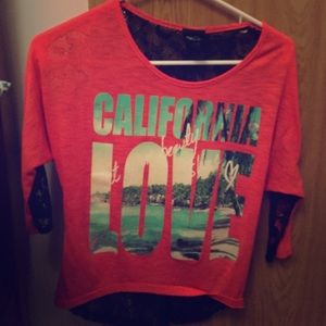 California Love lace backed top
