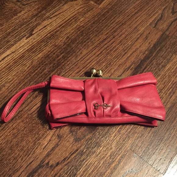 Red Jessica Simpson Clutch