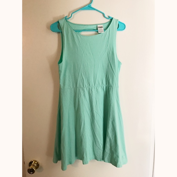 Mint Green VS PINK Keyhole Dress