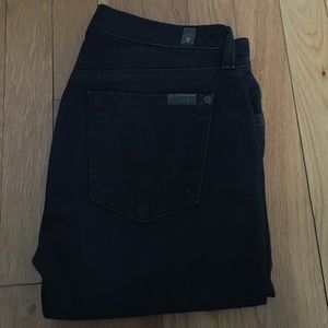 Black Gwenevere Skinny Jeans 7 For All Mankind