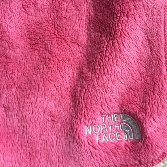 Pink North Face scarf