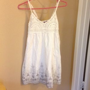 Boho babydoll white dress