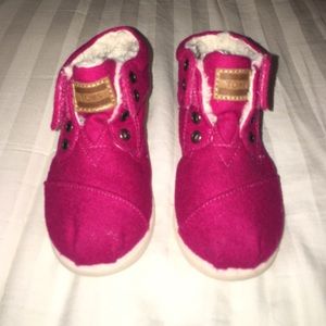 Kids pink Tom bootie