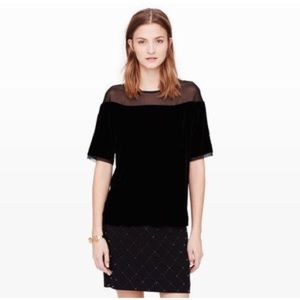 Club Monaco Phillipa Velvet Top