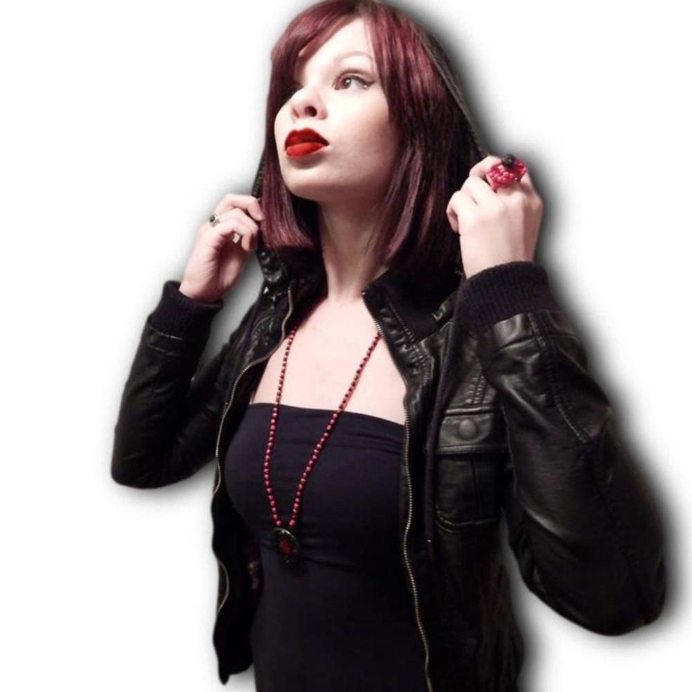 EXCLUSIVE Goth SEED BEADED RING! Size 6-7 - Picture 2 of 8