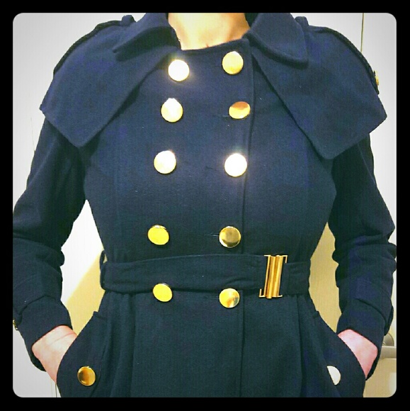 New with tags navy blue dress coat