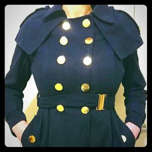 New with tags navy blue dress coat
