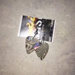 Fender guitar pick earrings
