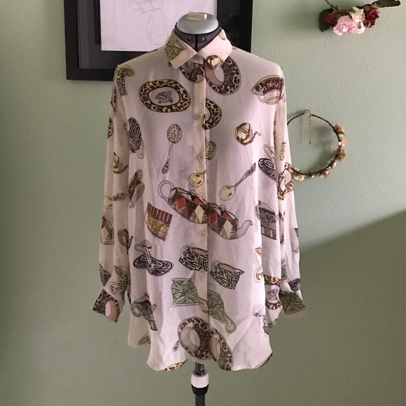 ModCloth Tea Time and Again Top Blouse