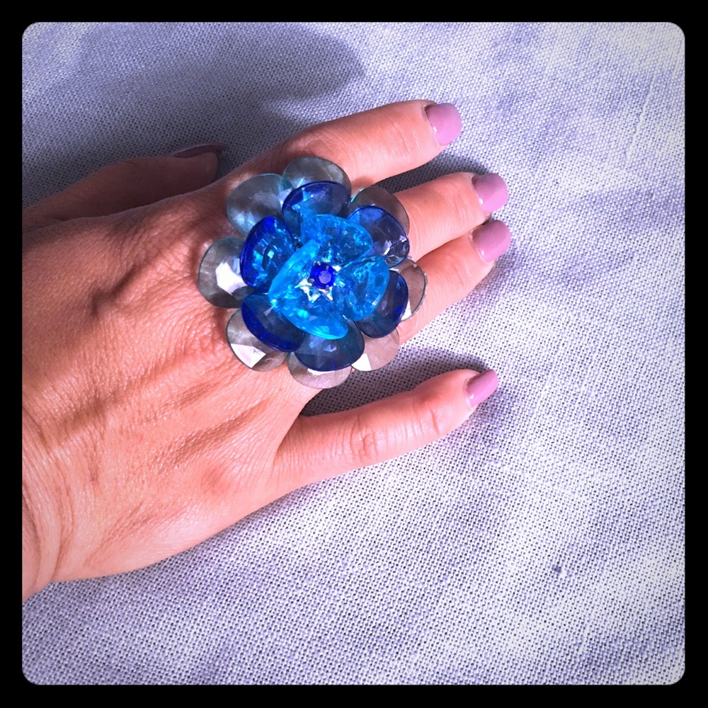 Flower ring / Sparkling 🌠 - Picture 1 of 5