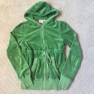 Super cute green Juicy Couture velour tracksuit, M