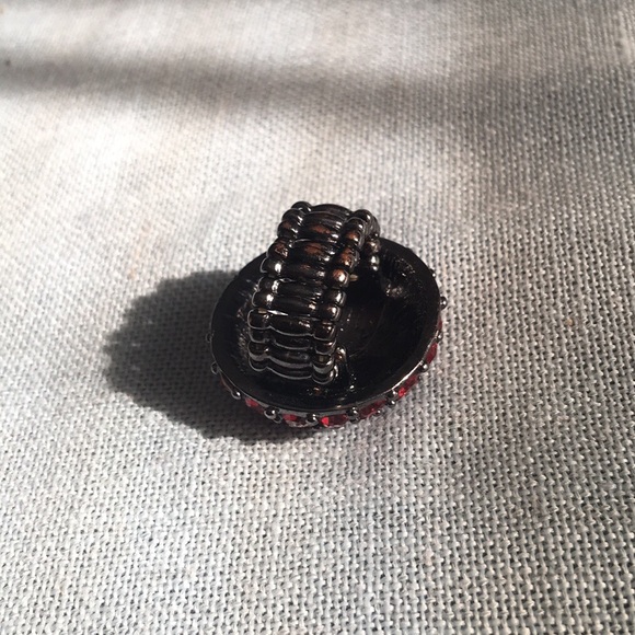 Fancy Red Crystals Accent Ring - Picture 5 of 5