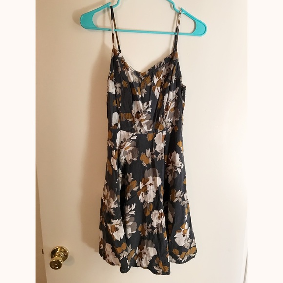 Black Flowered Cami Dress