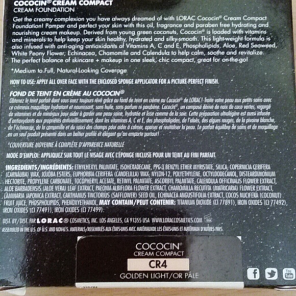 LORAC COCOCIN CREAM FOUNDATION - Picture 3 of 3