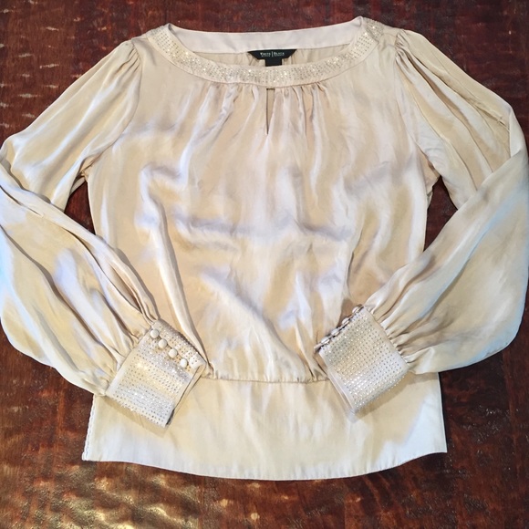 White House Black Market Tops - White House Black Market Silk Blouse