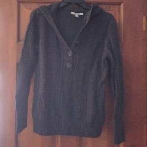 Grey pull over sweater