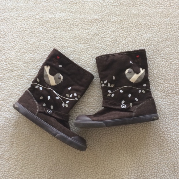 ‼️SALE‼️Roxy Faux Suede Bird Boots