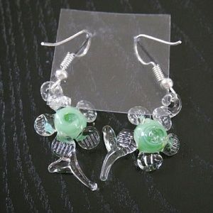 ⚡SALE⚡🌻Flower shaped glass earrings from Mexico