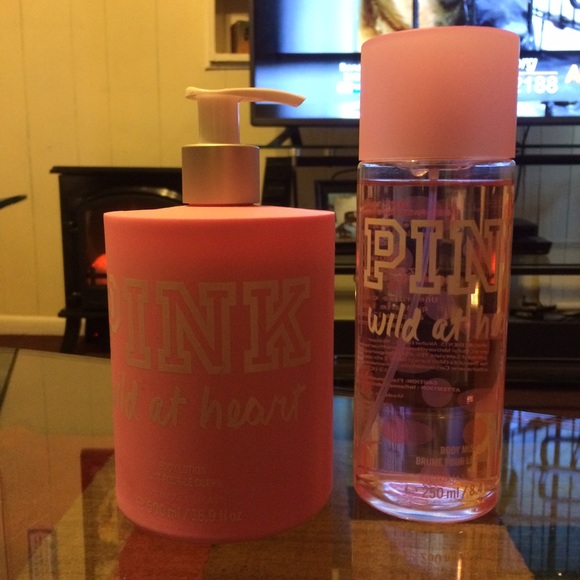 PINK lotion and matching spray