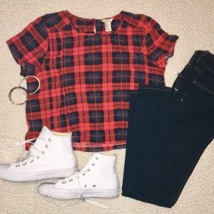 Plaid Crop Top