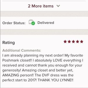 Thanks to my incredible buyers!