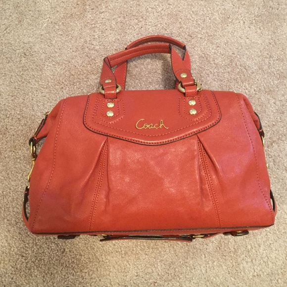 Orange Coach Madison Sabrina Satchel