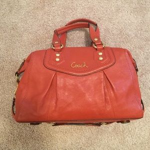 Orange Coach Madison Sabrina Satchel